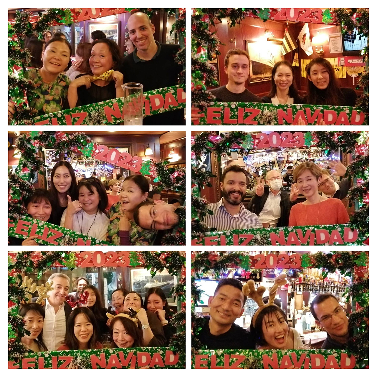 スペイン語学校のクリスマスパーティーの様子
